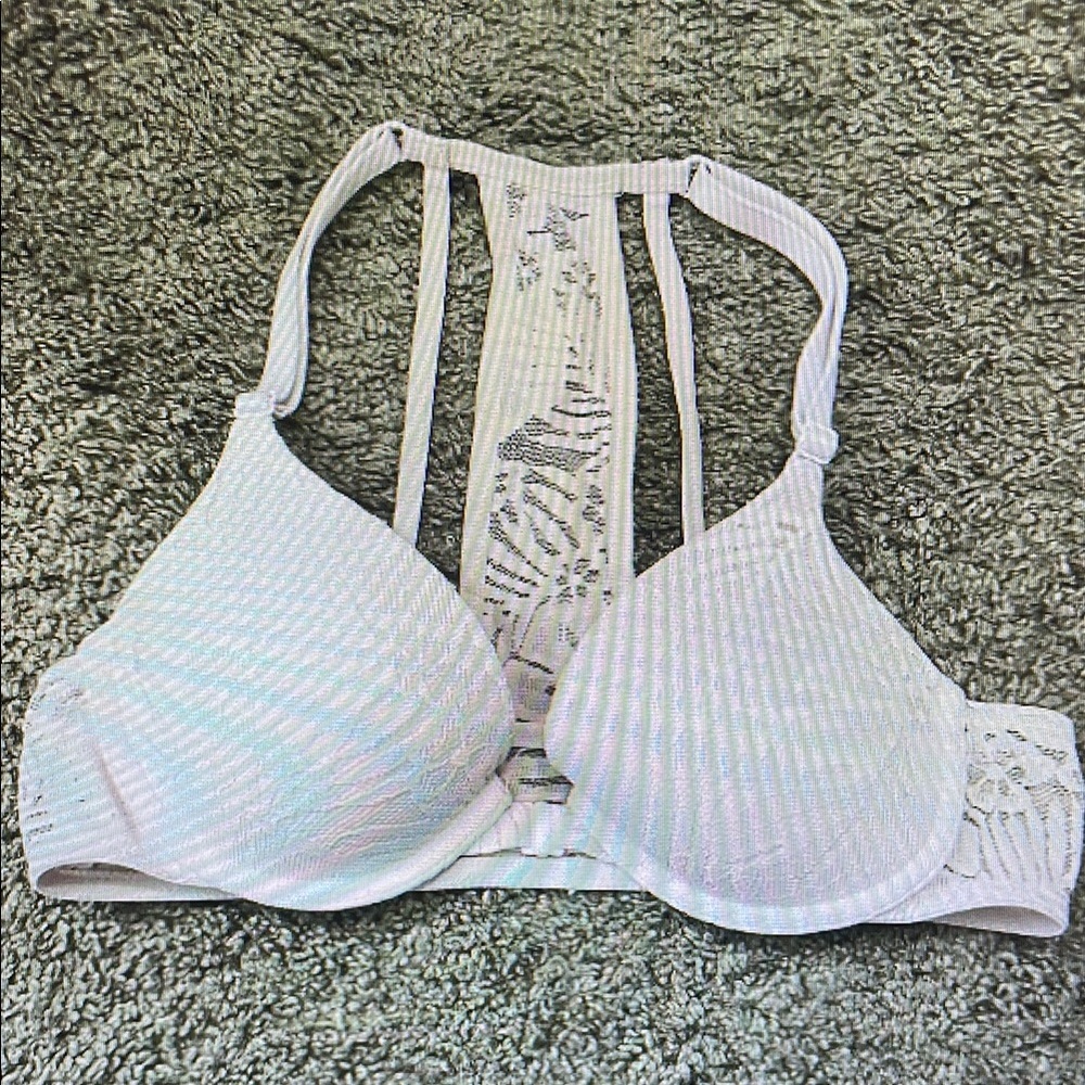 Elegant White Lace Bra